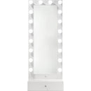  Crown Mark Luxo B4852WH-DB-SET Tall Lighted Vanity with Drawer - White IMAGE 2