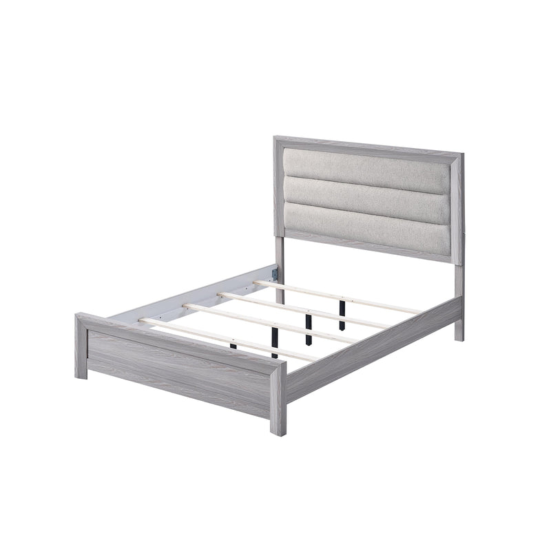  Crown Mark Adelaide B6712-K King Upholstered Bed - Driftwood IMAGE 2