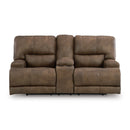 Signature Design by Ashley Beckley Place PC9180218 Power Reclining Loveseat with Console and Adjustable Headrest IMAGE 3