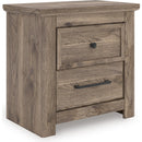  Signature Design by Ashley Rusticott PCB2260-92 Two Drawer Night Stand IMAGE 1
