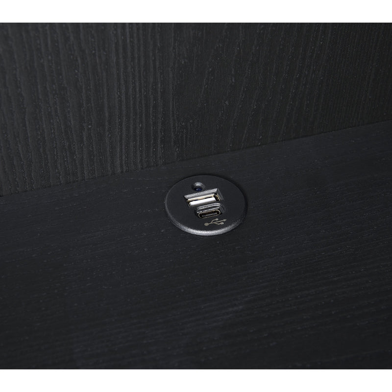  Coaster Furniture Westpark 802703 3-shelf Bookcase USB and Lockable Drawer - Black IMAGE 11