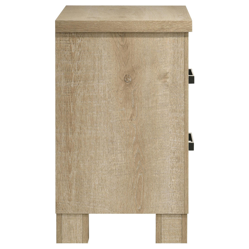  Coaster Furniture Oakglen 225102 2-drawer Nightstand Bedside Table - Weathered Oak IMAGE 9