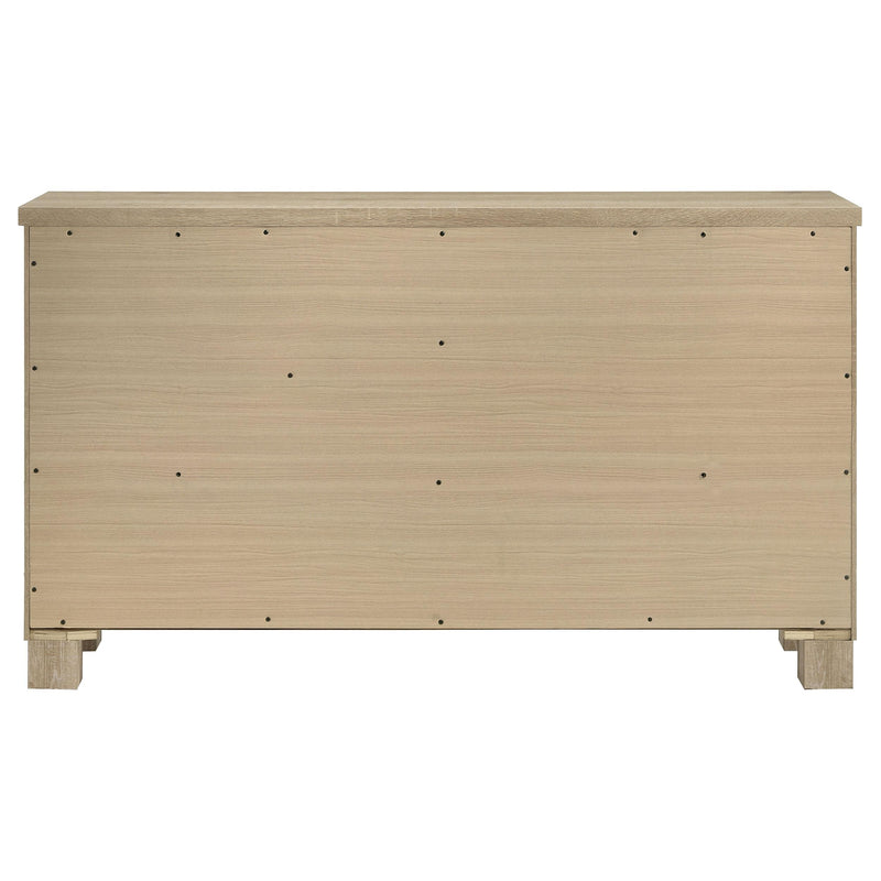  Coaster Furniture Oakglen 225103 6-drawer Dresser - Weathered Oak IMAGE 7