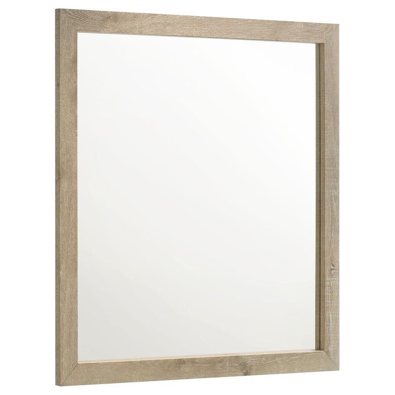 Coaster Furniture Oakglen 225104 Dresser Mirror - Weathered Oak IMAGE 1