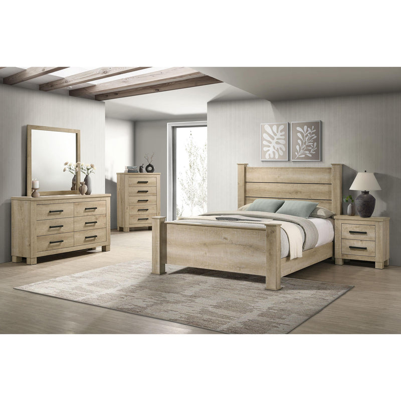 Coaster Furniture Oakglen 225104 Dresser Mirror - Weathered Oak IMAGE 4
