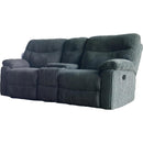 U Furniture Direct Loveseats Reclining Bravo Reclining Console Loveseat - Dark Grey IMAGE 1