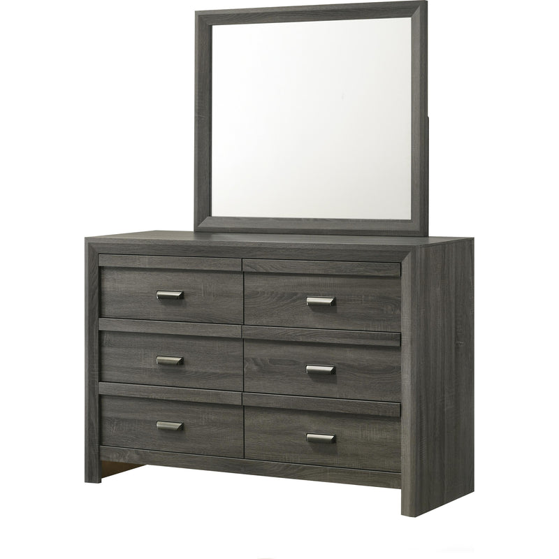  Crown Mark Valor B9335-11 Dresser Mirror - Grey IMAGE 2