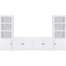  Coaster Furniture Laughlin 724113-SET 3-piece Entertainment Center TV Stand - White IMAGE 3