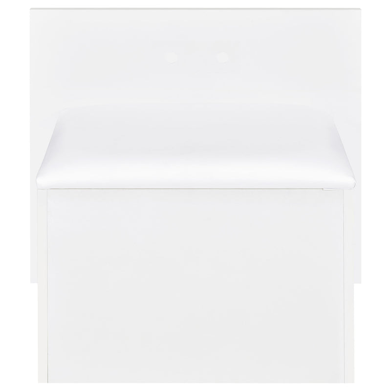  Coaster Furniture Flora 930218 2-drawer Vanity Set with LED Mirror - White High Gloss IMAGE 14