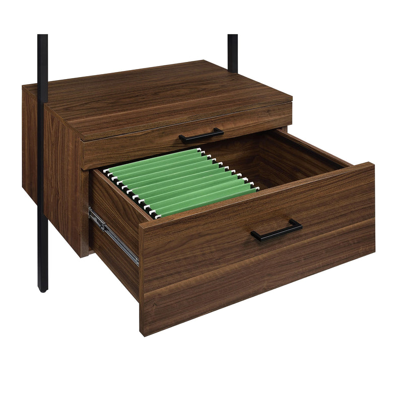  Coaster Furniture Owens 980074-S3 3-piece 96-inch Wall Mounted Bookshelf Set - Walnut IMAGE 16