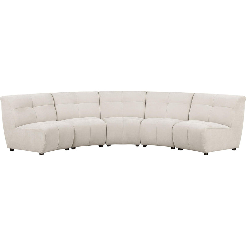  Coaster Furniture Charlotte 551300-S5 5-piece Upholstered Modular Sectional Sofa - Ivory IMAGE 3