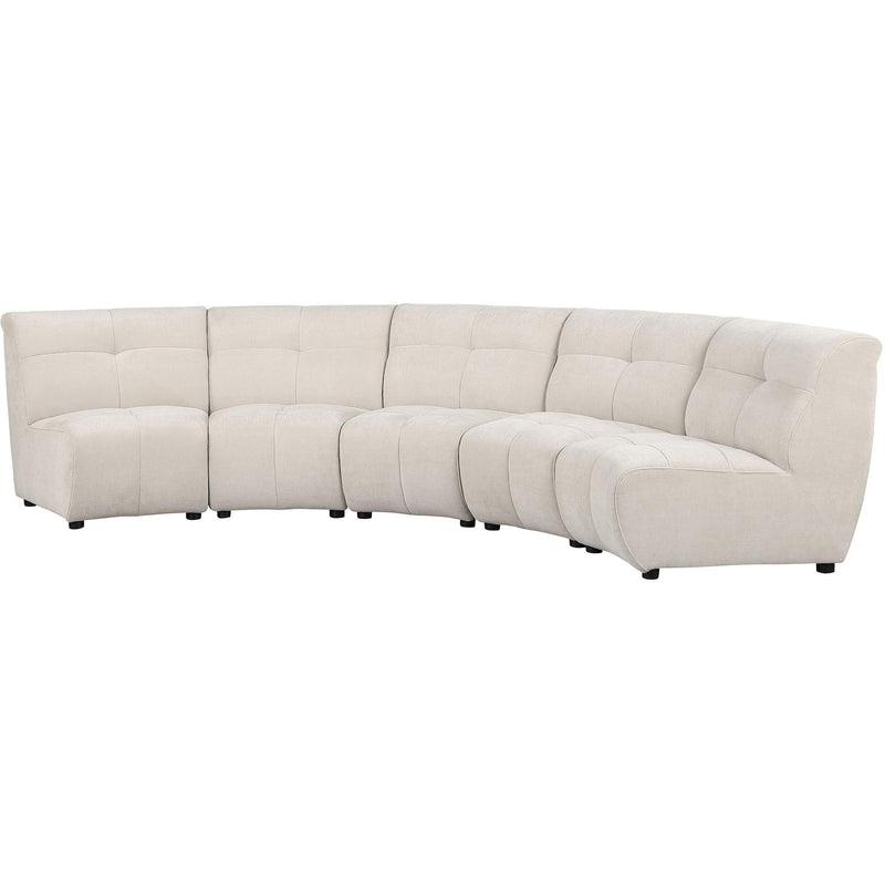  Coaster Furniture Charlotte 551300-S5 5-piece Upholstered Modular Sectional Sofa - Ivory IMAGE 4