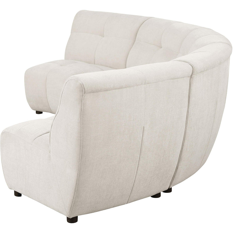  Coaster Furniture Charlotte 551300-S5 5-piece Upholstered Modular Sectional Sofa - Ivory IMAGE 5