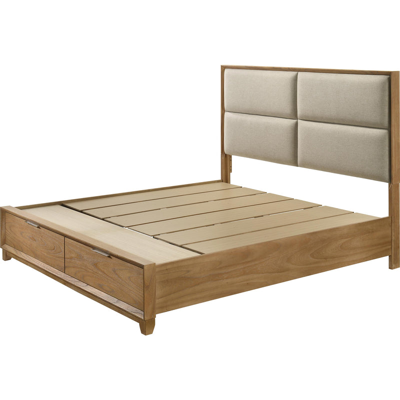  Crown Mark Florian King Upholstered Platform Bed with Storage B6572-K-HB/B6572-K-FBD/B6572-KQ-RAIL IMAGE 3