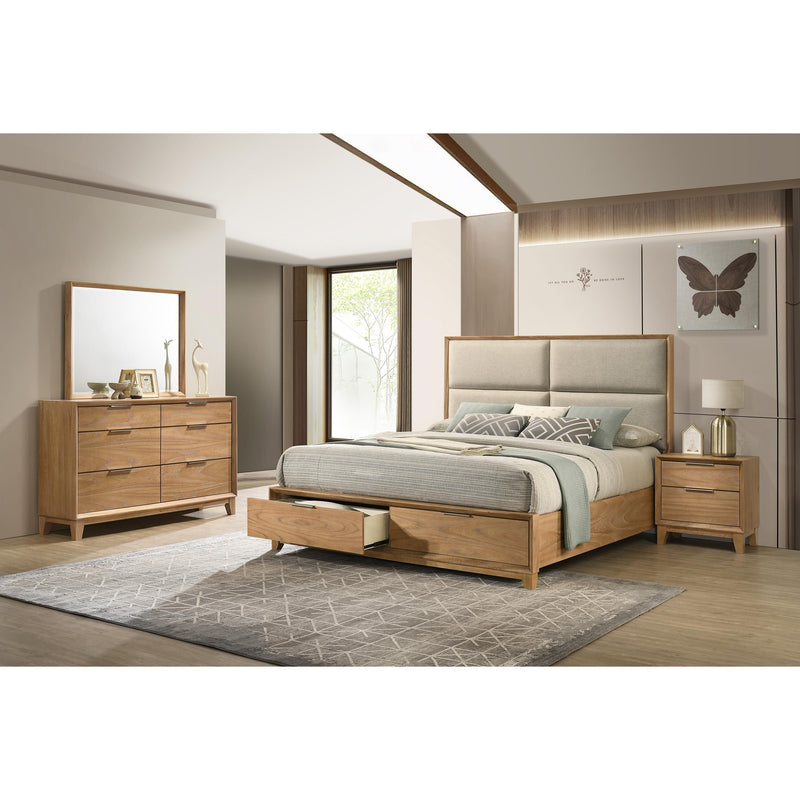  Crown Mark Florian Queen Upholstered Platform Bed with Storage B6572-Q-HB/B6572-Q-FBD/B6572-KQ-RAIL IMAGE 5