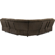  Coaster Furniture Atkinson 601510 Upholstered Reclining Sectional Sofa - Chocolate IMAGE 4