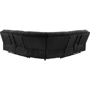  Coaster Furniture Atkinson 601520 Upholstered Reclining Sectional Sofa - Black IMAGE 4