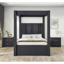  Crown Mark Jayla King Upholstered Canopy Bed 5117BK-K-HBFB/5117BK-KQ-RAIL/5117BK-KQ-POST IMAGE 3
