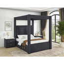  Crown Mark Jayla Queen Upholstered Canopy Bed 5117BK-Q-HBFB/5117BK-KQ-RAIL/5117BK-KQ-POST IMAGE 2