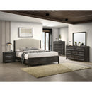  Crown Mark Ethel Queen Upholstered Panel Bed B6530-Q-HB/B6530-Q-FB/B6530-KQ-RAIL IMAGE 3