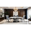  Furniture of America Palazzo FM33002SV-T-7PC-10WH 7 Pc Dining Table Set IMAGE 4