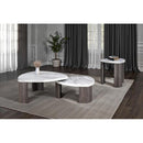  Furniture of America Levis FM44006GY-E Triangle End Table IMAGE 2