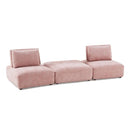  Furniture of America Stavanger FM63001PK-C 2-Seater with Square Ottoman IMAGE 1