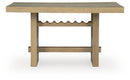 Lasinger - 5 Pc. - Counter Height Dining Table And 4 Barstools - Light Brown