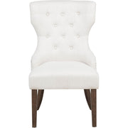 Coaster Furniture Baney 104507DOK Fabric Upholstered Dining Side Chair - Cream/Dark Oak IMAGE 3