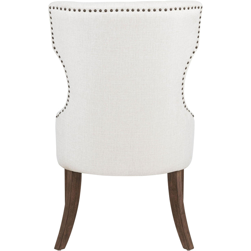  Coaster Furniture Baney 104507DOK Fabric Upholstered Dining Side Chair - Cream/Dark Oak IMAGE 7