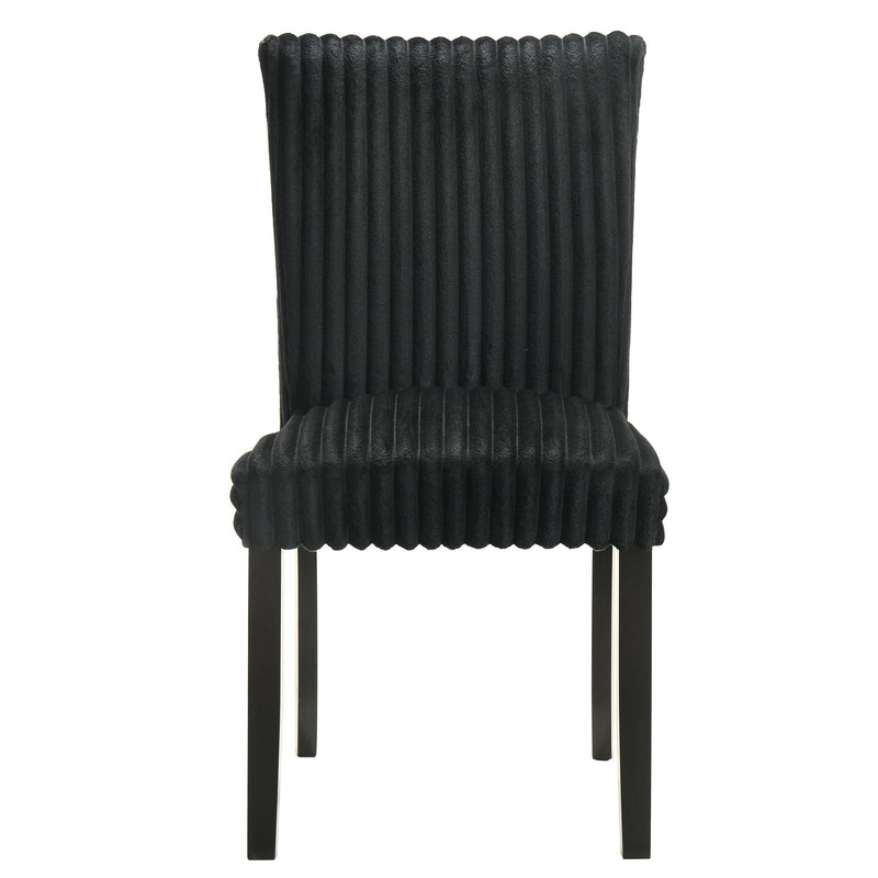  Coaster Furniture Dermott 106512BLK Set of 2 Upholstered Parson Dining Side Chair - Black IMAGE 2