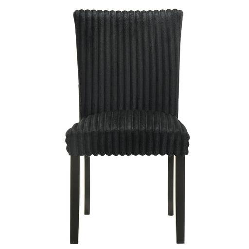 Coaster Furniture Dermott 106512BLK Set of 2 Upholstered Parson Dining Side Chair - Black IMAGE 2