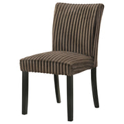  Coaster Furniture Dermott 106512CH Set of 2 Upholstered Parson Dining Side Chair - Chocolate IMAGE 5