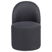  Coaster Furniture Aubrey 107062CHAR Set of 2 Upholstered Barrel Dining Side Chair - Charcoal IMAGE 2