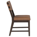  Coaster Furniture Tegan 107072 Set of 2 Faux Leather Upholstered Dining Side Chair - Cognac IMAGE 2