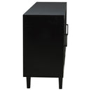  Coaster Furniture Middleton 108545BLK 4-door Sideboard Server with Dual Drawers - Black IMAGE 10