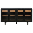  Coaster Furniture Middleton 108545BLK 4-door Sideboard Server with Dual Drawers - Black IMAGE 6