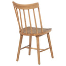  Coaster Furniture Middleton 108546NAT Set of 2 Solid Wood Dining Side Chair - Brown IMAGE 2