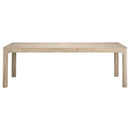  Coaster Furniture Solano 115501 90-inch Extension Dining Table - Weathered Mango IMAGE 2