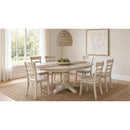  Coaster Furniture Orrison 121261 Oval 62-inch Wood Extension Leaf Dining Table - Linen IMAGE 13