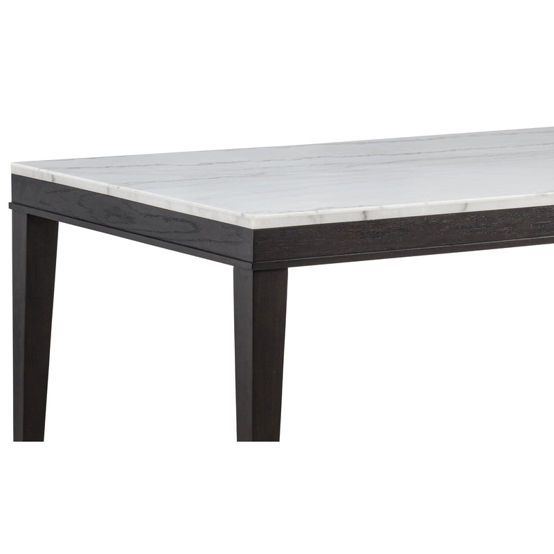  Coaster Furniture Averill 121291 72-inch Rectangular White Marble Top Dining Table - Coffee Bean IMAGE 7