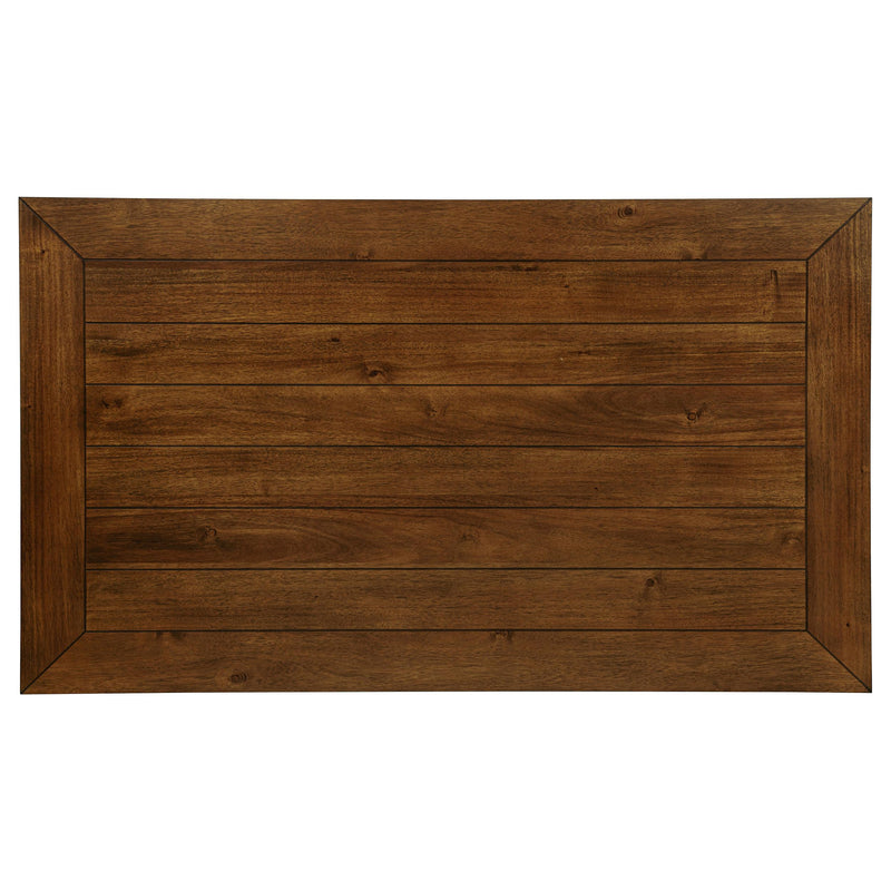  Coaster Furniture Atwood 121761 Rectangular Wood Dining Table - Warm Brown IMAGE 5