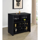  Coaster Furniture Topanga 182784 Engineered Wood Freestanding Home Bar - Black IMAGE 9