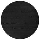  Coaster Furniture Hamlyn 193930BLK 47-inch Round Wood Dining Room Table - Black IMAGE 8