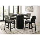  Coaster Furniture Hamlyn 193938BLK 43-inch Round Wood Counter Height Dining Table - Black IMAGE 10
