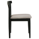  Coaster Furniture Cullen 193942BLK Set of 2 Dining Side Chair Upholstered Seat - Black IMAGE 2