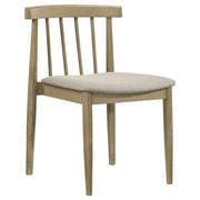  Coaster Furniture Cullen 193942NAT Set of 2 Dining Side Chair Upholstered Seat - Natural Oak IMAGE 6