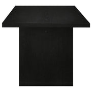  Coaster Furniture Decker 193951BLK 82-inch Rectangular Wood Dining Table - Black IMAGE 3