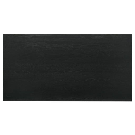  Coaster Furniture Decker 193958BLK 70-inch Rectangular Wood Counter Height Dining Table - Black IMAGE 2