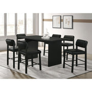  Coaster Furniture Decker 193958BLK 70-inch Rectangular Wood Counter Height Dining Table - Black IMAGE 9